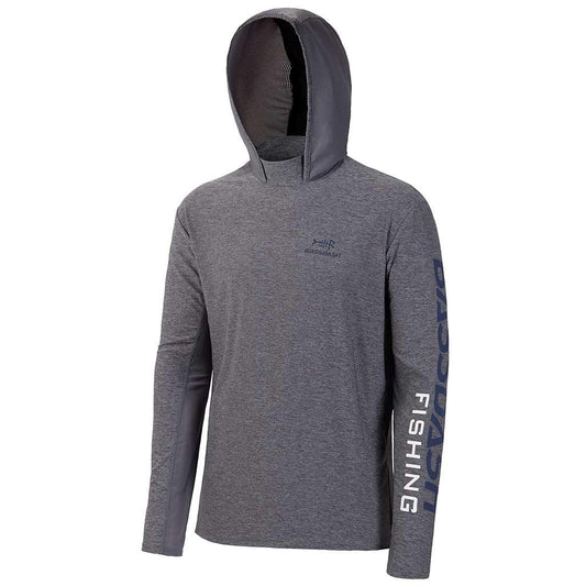 Men's GRAY UPF 50+ Sun Long Sleeve Fishing Hoodie